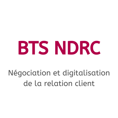 bts ndrc - négociation et digitalisation de la relation client